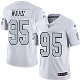 Nike Men & Women & Youth Raiders 95 Jihad Ward White Color Rush Limited Jersey,baseball caps,new era cap wholesale,wholesale hats
